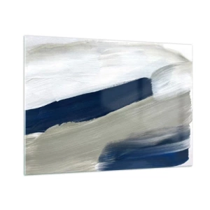 Quadro em vidro - Encontro com a brancura - 100x70 cm