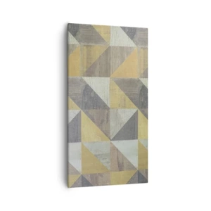 Quadro em tela - Em ângulo com um triângulo - 55x100 cm
