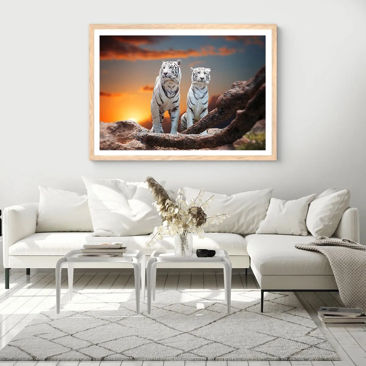 Pôster com moldura de carvalho claro - Tal como em Nárnia - 70x50 cm