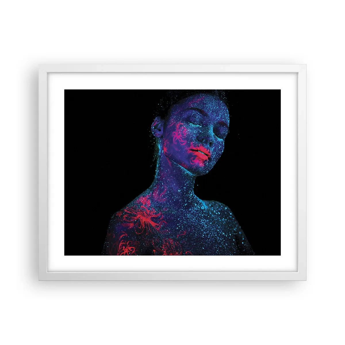 Pôster em moldura branca - Na poeira estelar - 50x40 cm