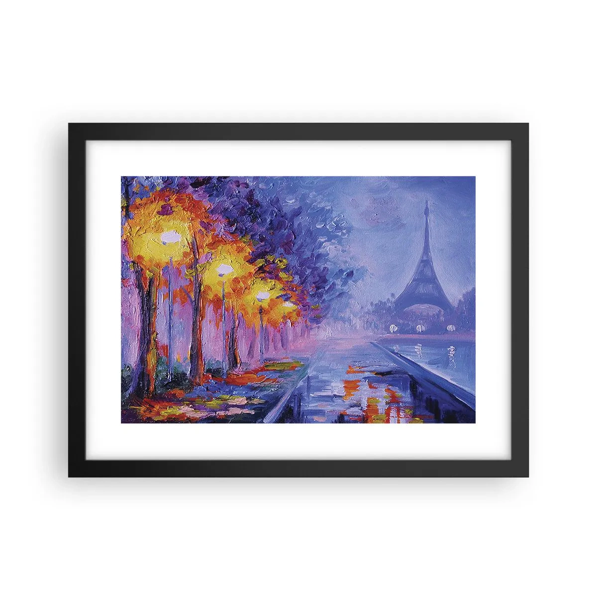 Pôster com moldura preta - Uma caminhada dos sonhos - 40x30 cm