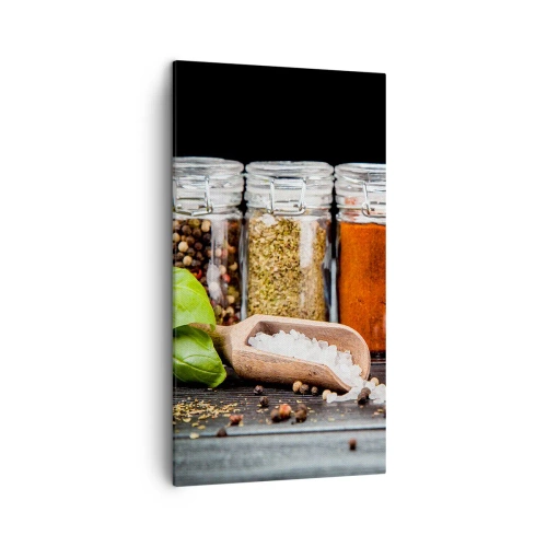 Quadro em tela - Para que a vida tenha um sabor - 45x80 cm