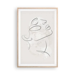Pôster com moldura de carvalho claro - Esboço de um sonho - 61x91 cm