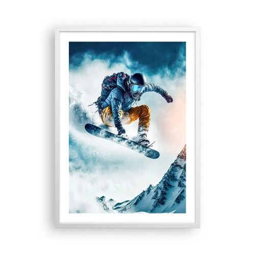 Pôster em moldura branca - Emoções extremas - 50x70 cm