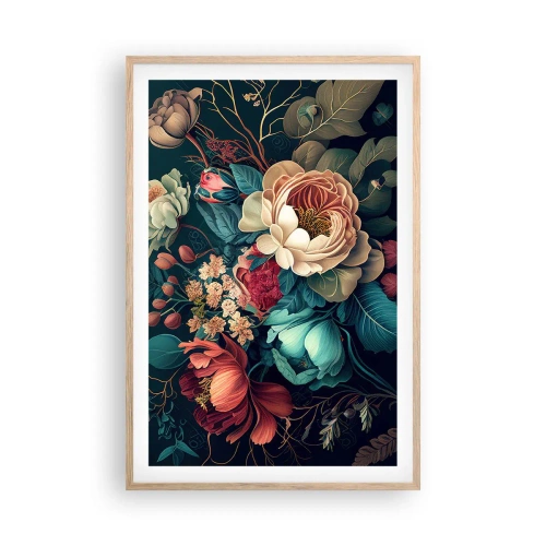 Pôster com moldura de carvalho claro - Charme do século 19 - 61x91 cm