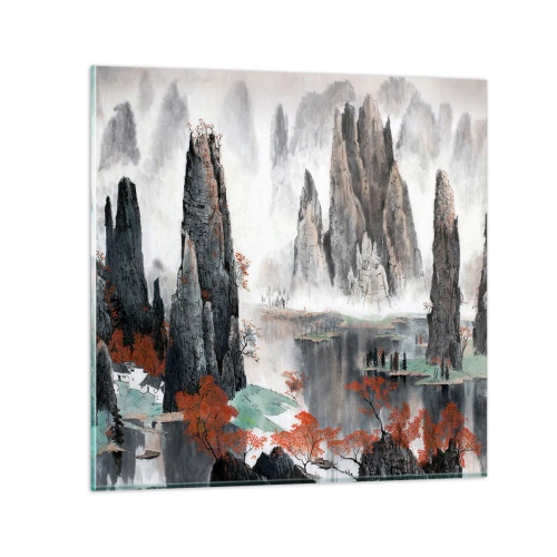 Quadro em vidro - Poderosos guardiões  - 30x30 cm