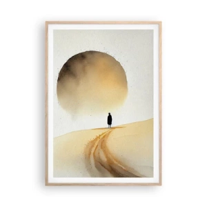 Pôster com moldura de carvalho claro - Sempre com saudade - 70x100 cm