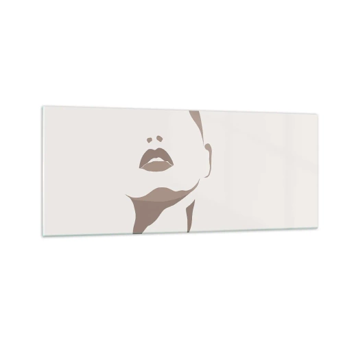 Quadro em vidro - Feito de luz e sombra - 100x40 cm