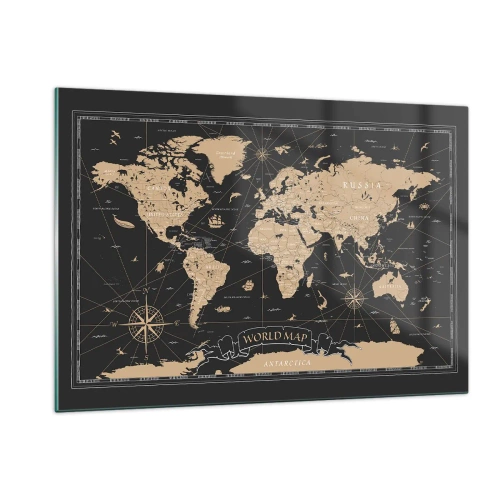 Quadro em vidro - Os limites do meu mundo - 120x80 cm