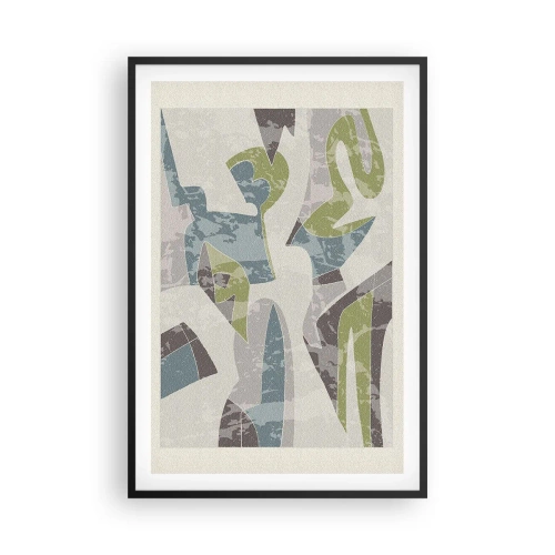 Pôster com moldura preta - Composição atrás do vidro - 61x91 cm
