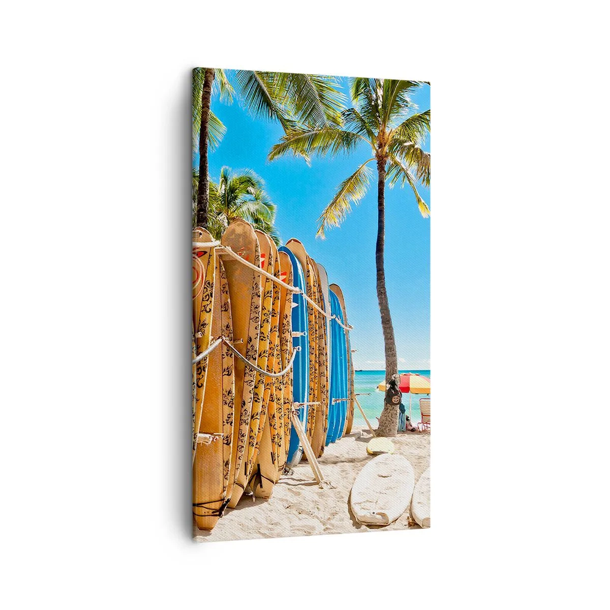 Quadro em tela - Diversão ensolarada - 45x80 cm