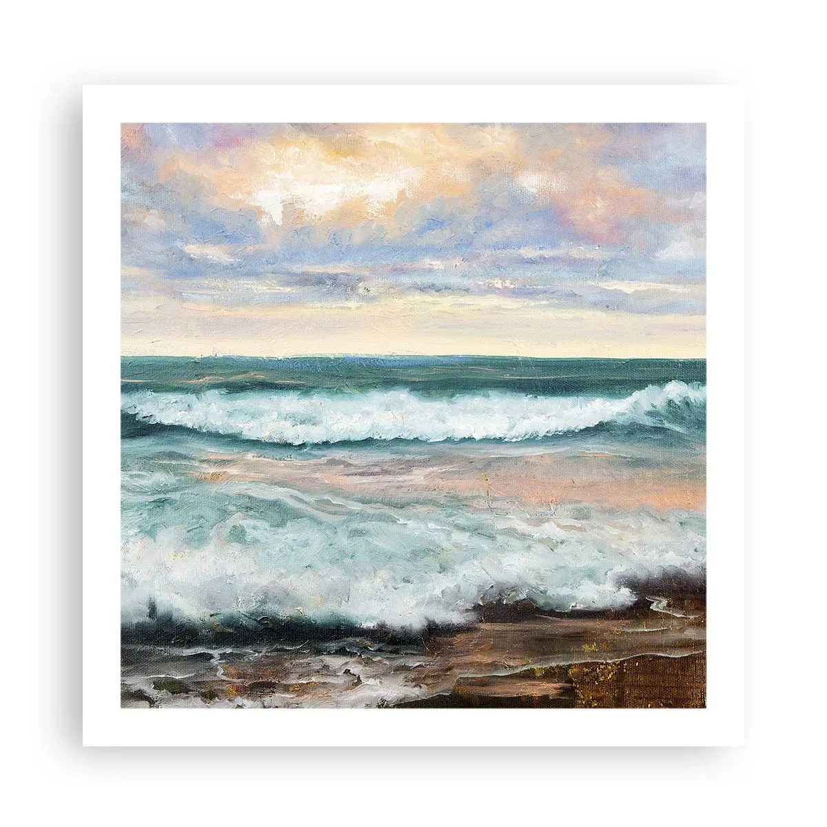 Pôster - Aqui suavizas a alma - 60x60 cm