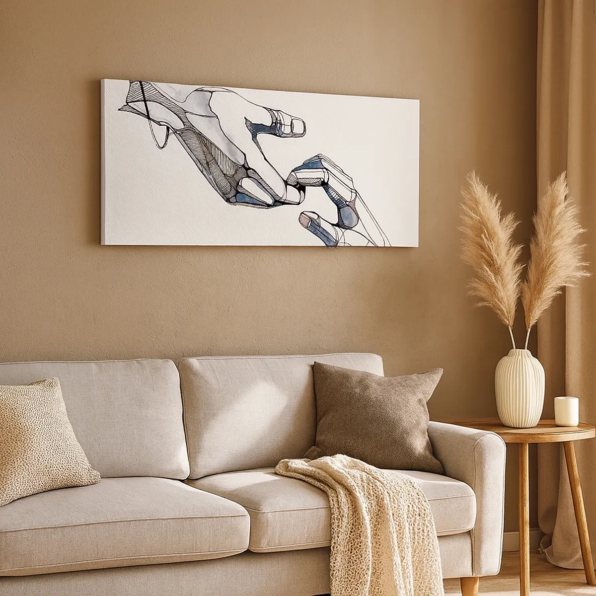 Quadro em tela - Um bom gesto - 30x30 cm