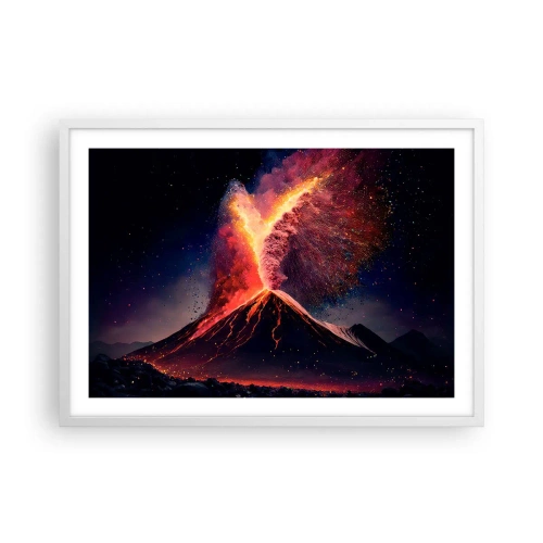 Pôster em moldura branca - Beleza e terror - 70x50 cm