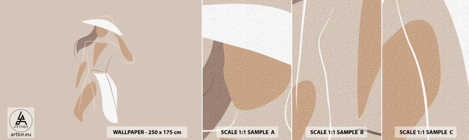 Amostra de Papel de Parede Standard Eco - A moda é diversão - Mulher, Gráficos, Moda - 100x30 cm