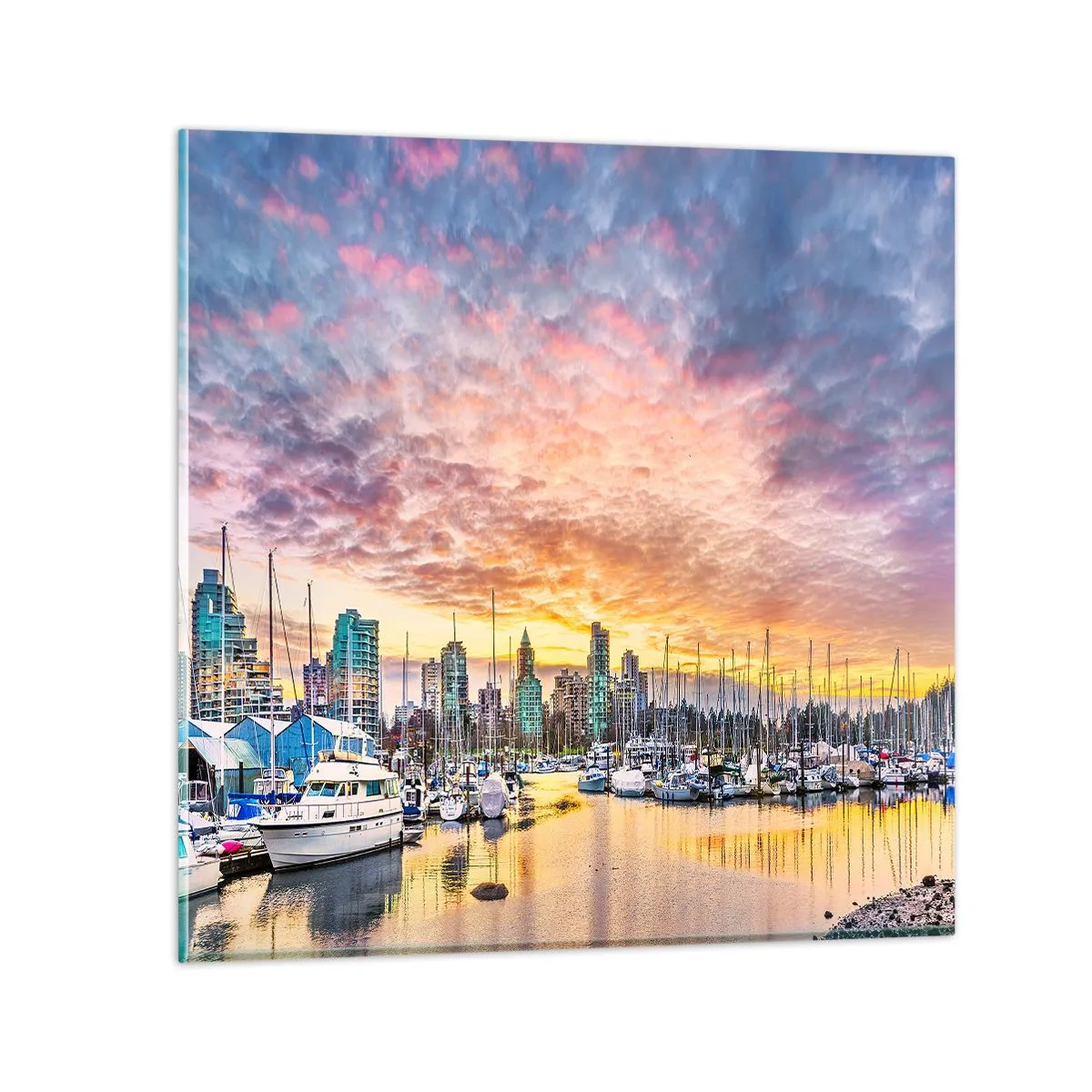 Quadro em vidro - Cidade de mil marinheiros - 60x60 cm