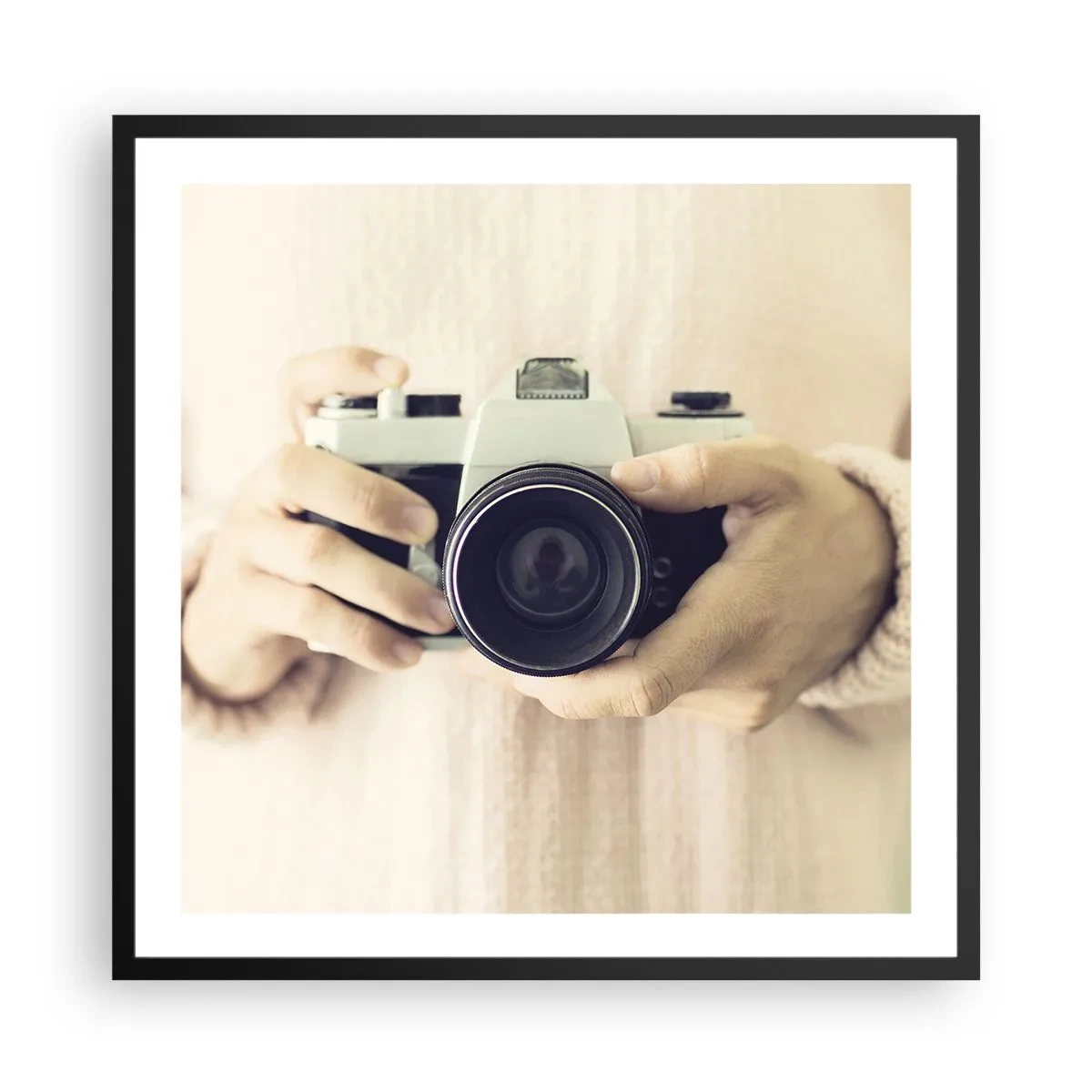 Pôster com moldura preta - Para ver mais... - 60x60 cm