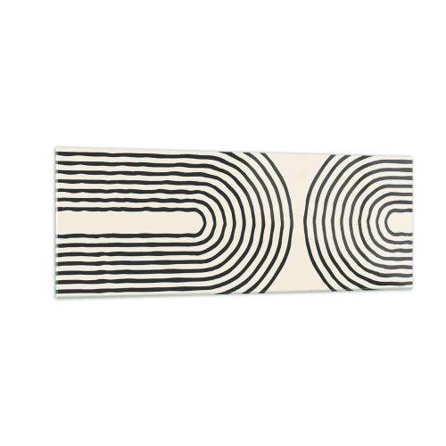 Quadro em vidro - Em um momento... - 140x50 cm