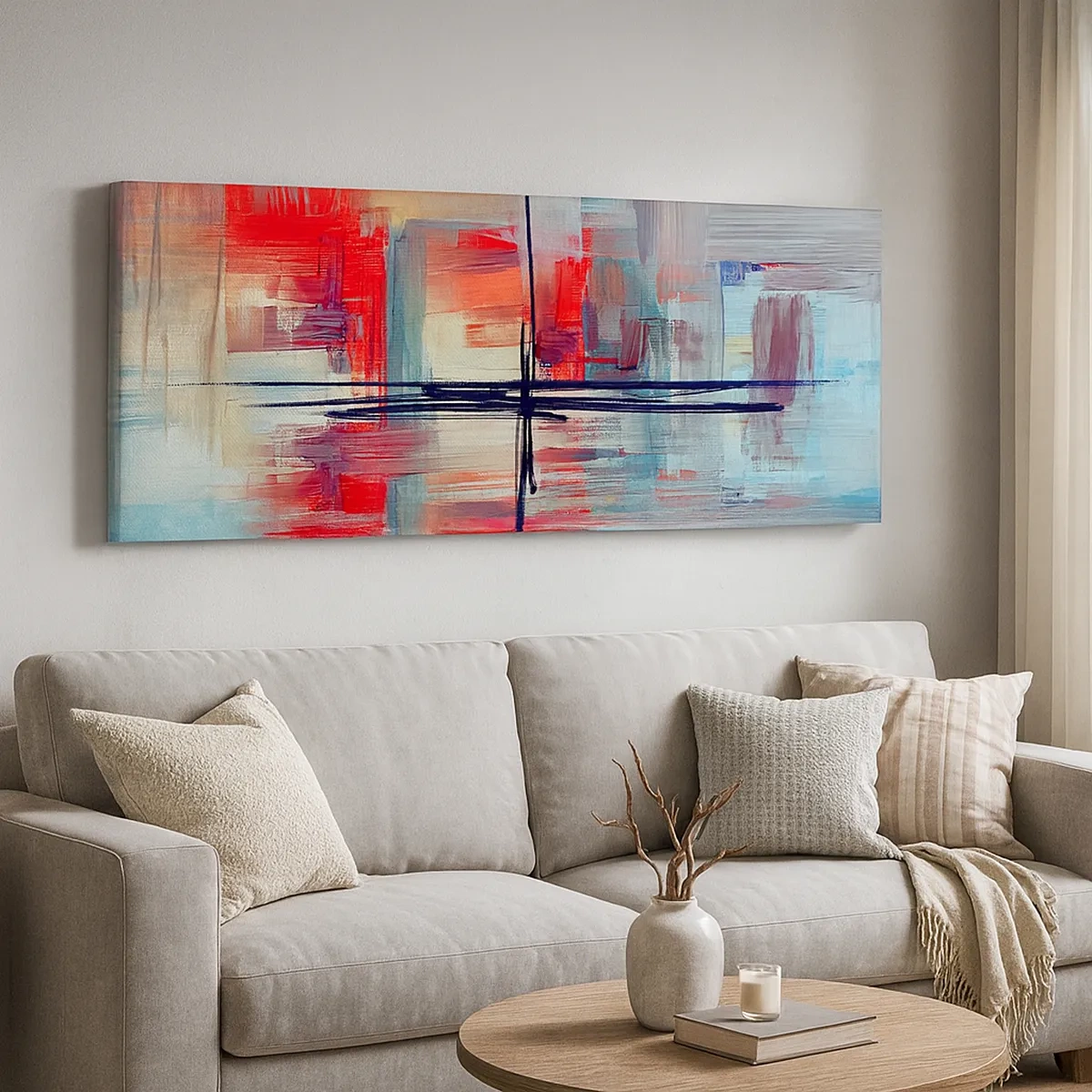 Quadro em tela - Uma paisagem numa dimensão desconhecida - 30x30 cm