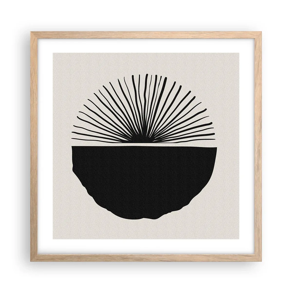 Pôster com moldura de carvalho claro - Uma gama de possibilidades - 50x50 cm