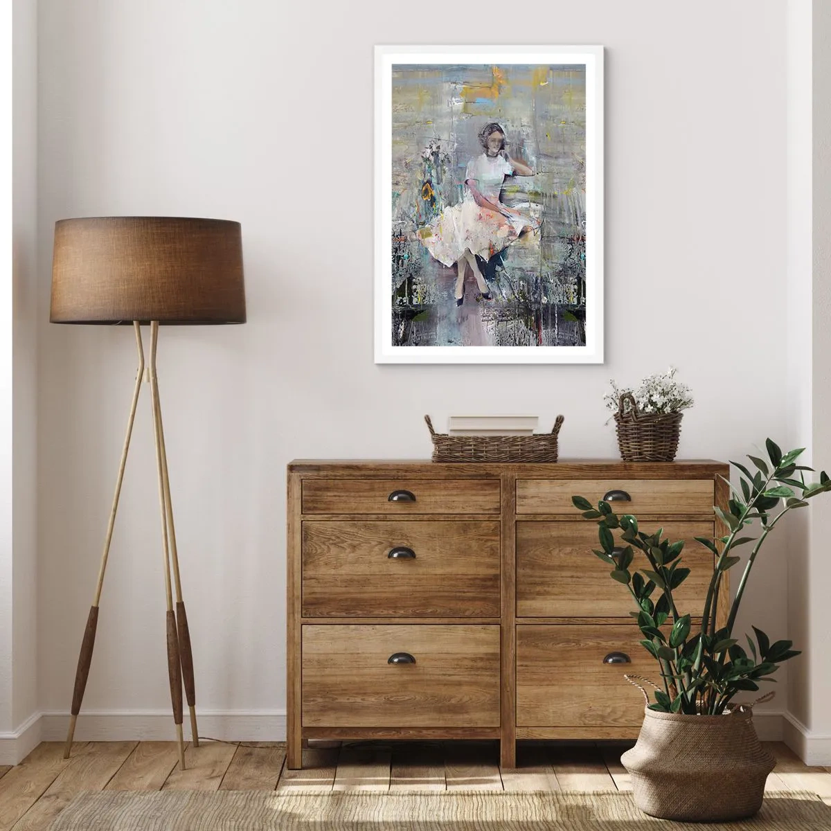 Pôster em moldura branca - Clássica e moderna - 70x100 cm