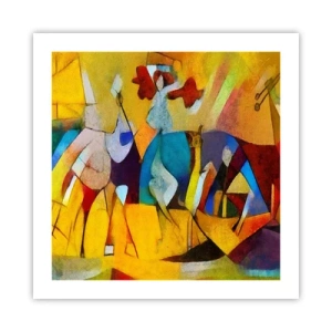 Pôster - Sol - vida - alegria - 50x50 cm