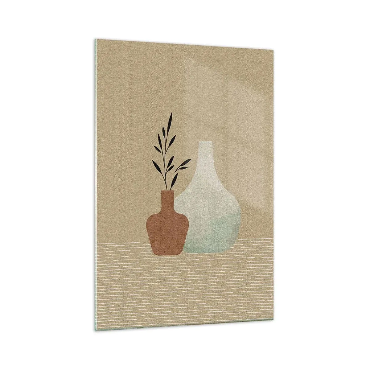 Quadro em vidro - O vaso e sua ideia - 70x100 cm