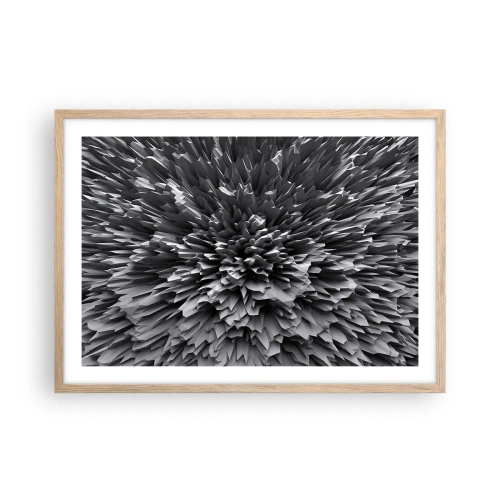 Pôster com moldura de carvalho claro - Não pode ficar mais difícil do que isso - 70x50 cm