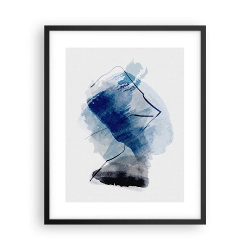 Pôster com moldura preta - Iceberg - 40x50 cm