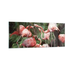Quadro em vidro - Fofocas da tarde - 100x40 cm