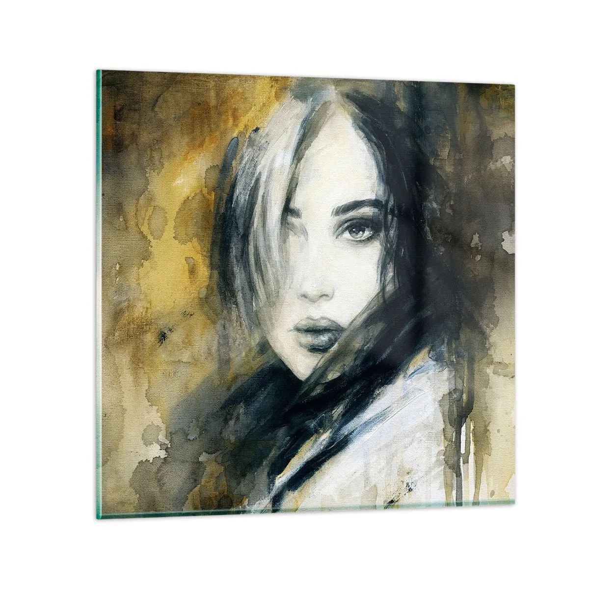 Quadro em vidro - Mais inocente ou sensual? - 40x40 cm