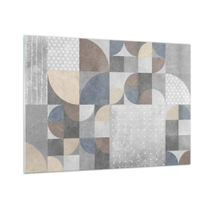 Quadro em vidro - Fantasia cerâmica - 100x70 cm