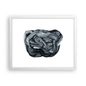 Pôster em moldura branca - Não é assim tão simples - 50x40 cm