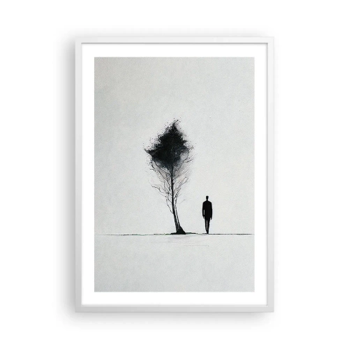 Pôster em moldura branca - Todos nós vagamos - 50x70 cm