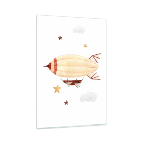 Quadro em vidro - Dirigível - 80x120 cm