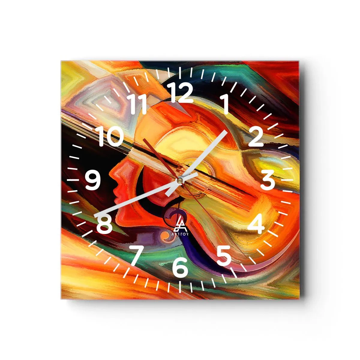 Relógio de parede - Relógio em vidro - Está tudo bem - 40x40 cm