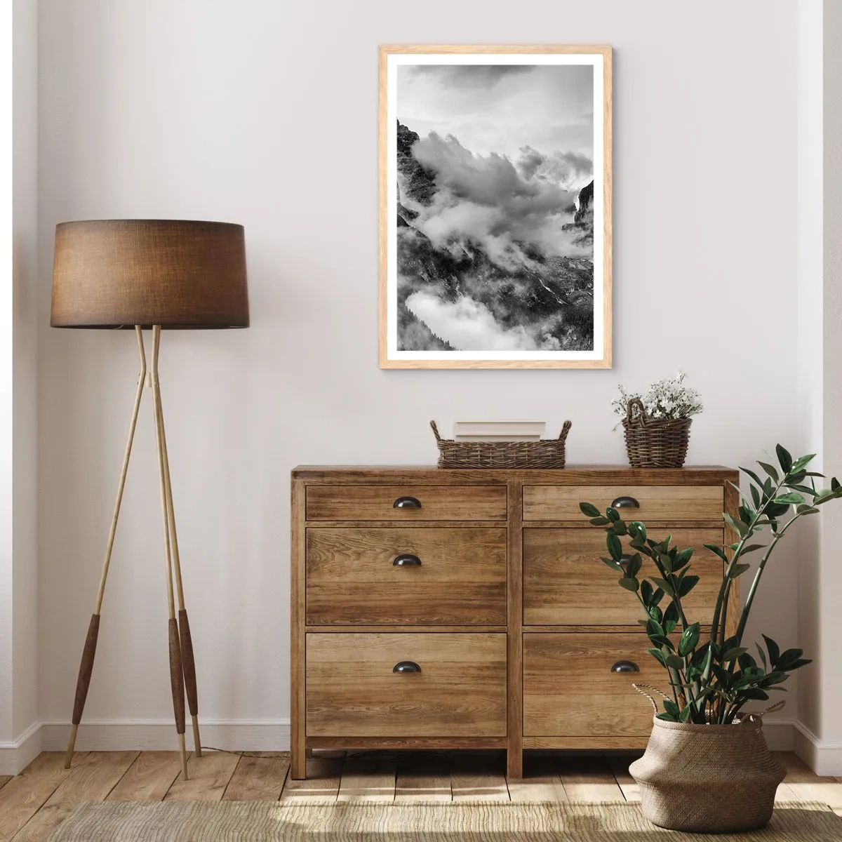 Pôster com moldura de carvalho claro - Bonitas e cruéis - 40x50 cm