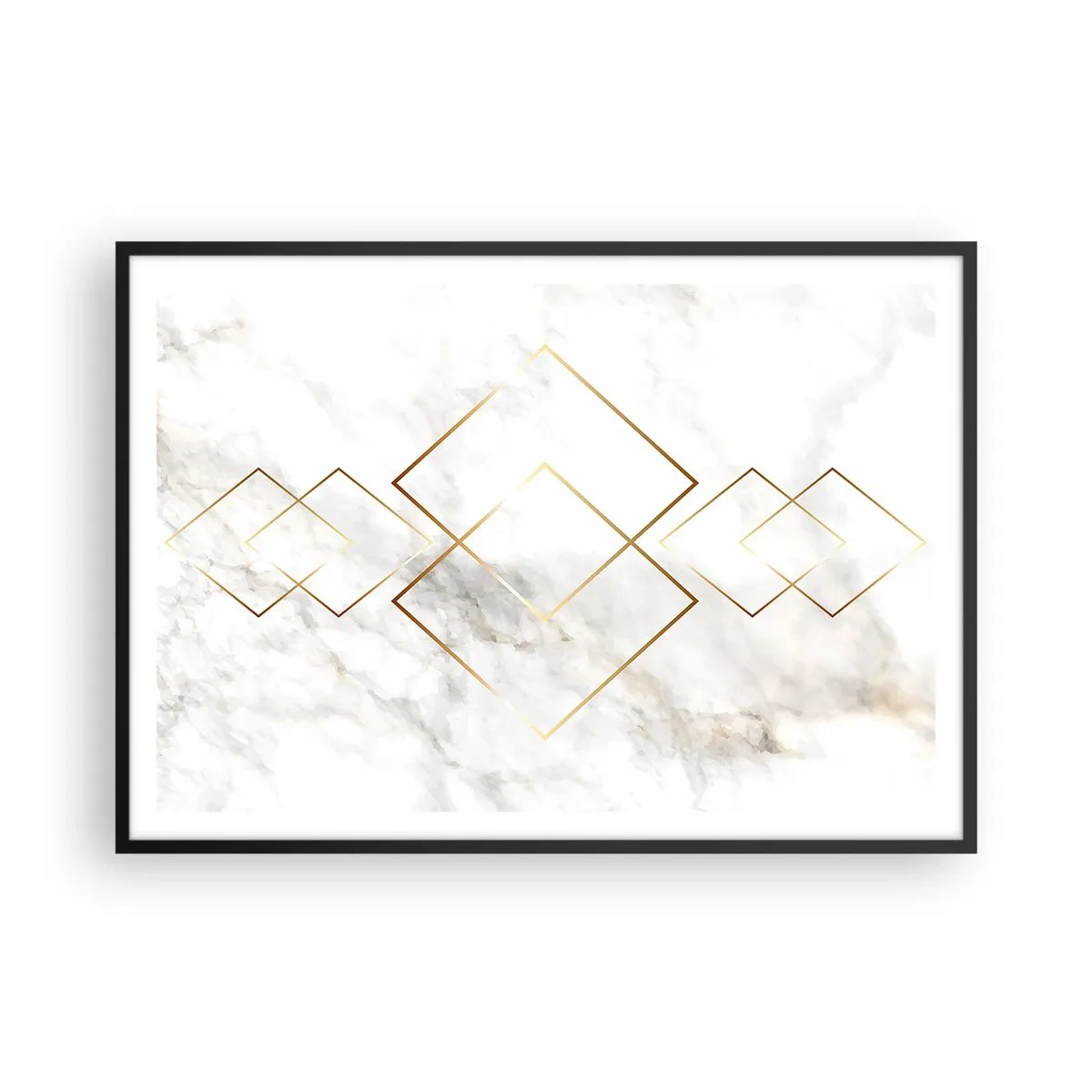 Pôster com moldura preta - Vista ao infinito - 100x70 cm