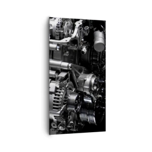 Quadro em tela - Aço, belo, forte - 65x120 cm