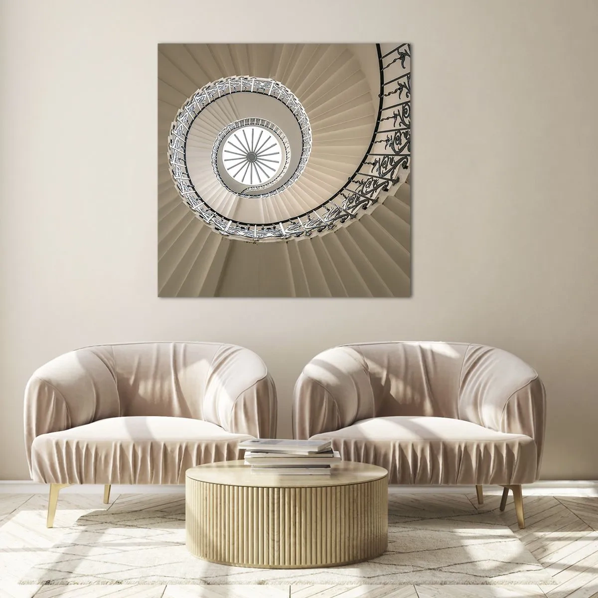 Quadro em vidro - Dentro da casca - 60x60 cm