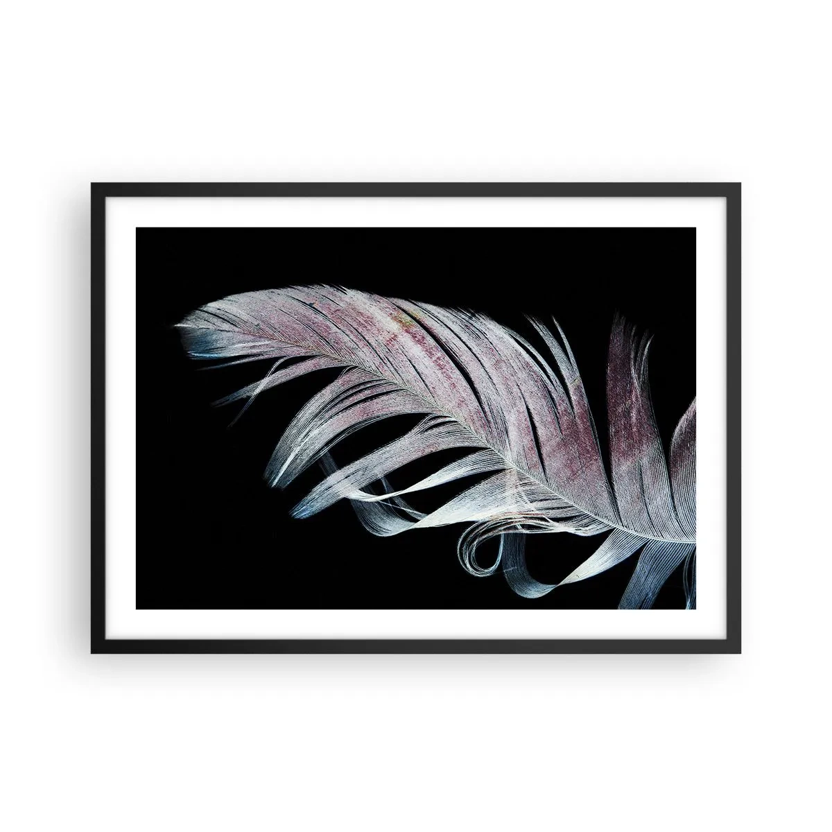 Pôster com moldura preta - Pense no toque - 70x50 cm