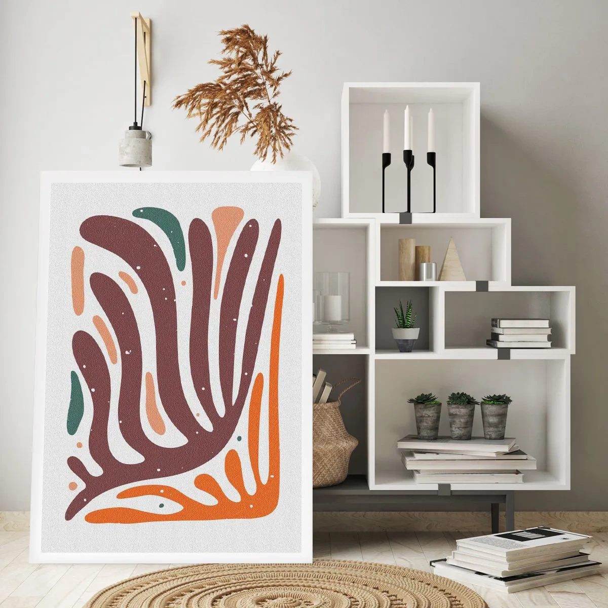 Pôster - Composição orgánica radiante - 50x70 cm