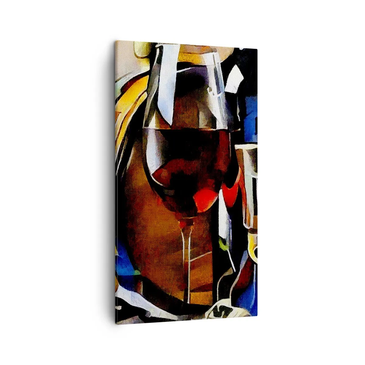 Quadro em tela - E o mundo ganha cor - 45x80 cm