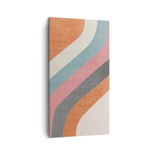 Quadro em tela - Composição diagonal – movimento - 45x80 cm