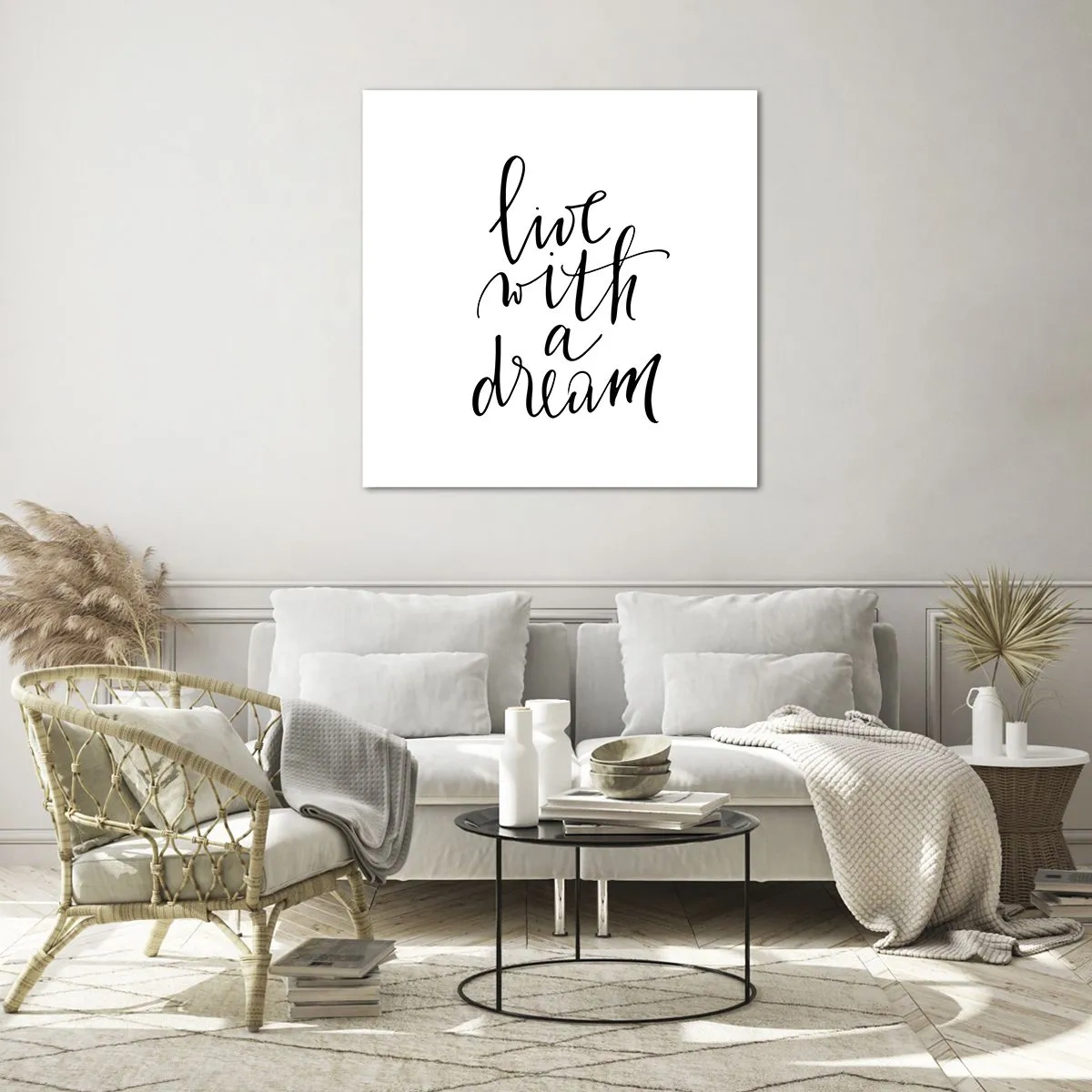 Quadro em vidro - Of course - 40x40 cm