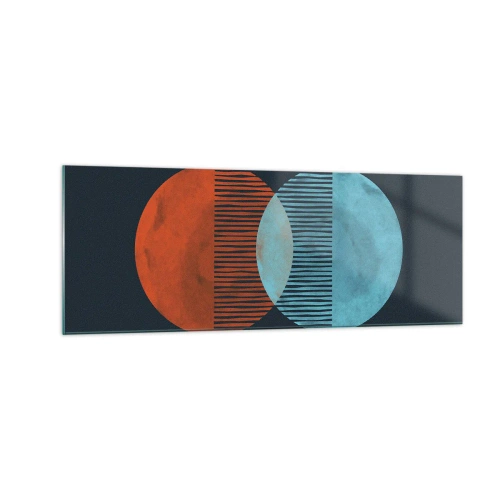 Quadro em vidro - Fantasia astronómica - 140x50 cm