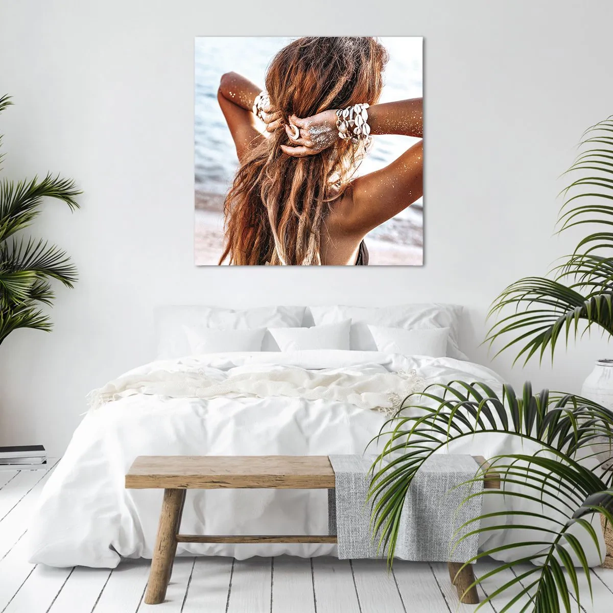 Quadro em tela - Irmã da água e do sol - 60x60 cm
