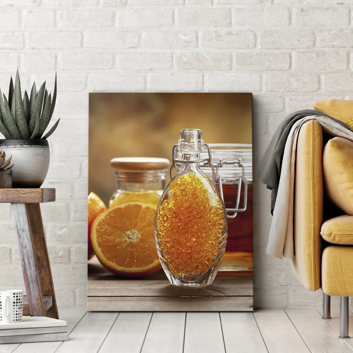 Quadro em tela - Sabores e aromas ensolarados - 55x100 cm