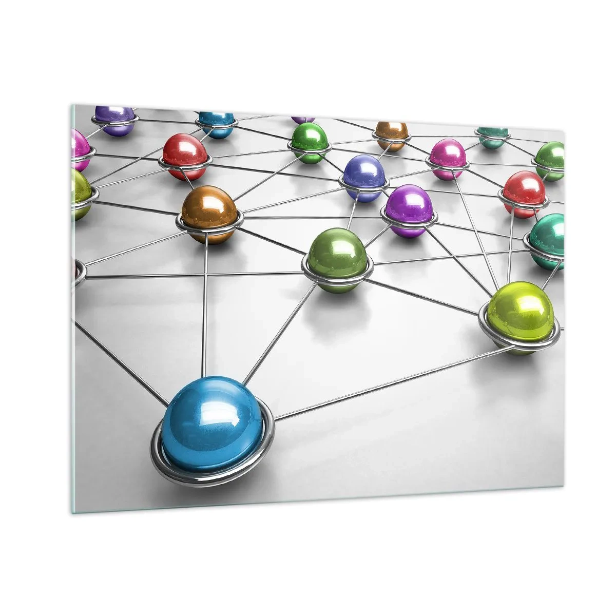 Quadro em vidro - Teia cósmica - 100x70 cm