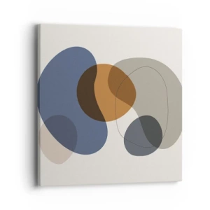 Quadro em tela - Gotas de cor - 40x40 cm